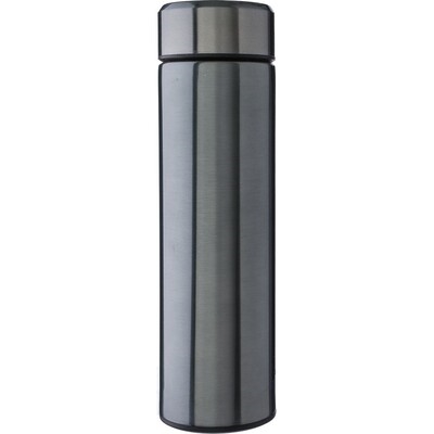 Thermos with strainer for laser engraving